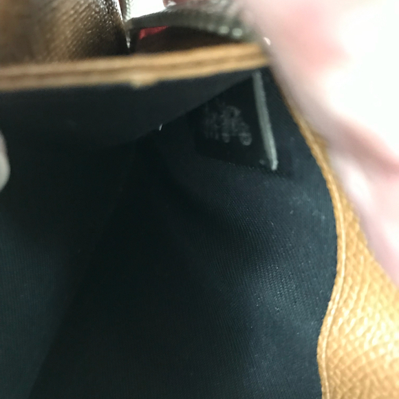 Coach Accordion Checker Heart Print Full Zip Wallet in Blush Pink EUC - Picture 7 of 8